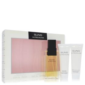 Alfred Sung Gift Set -- 3.4 oz Eau De Toilette Spray + 2.5 oz Body Lotion + 2.5 oz Shower Gel