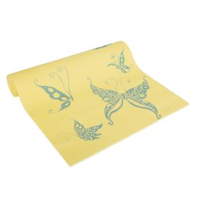 YOGA & PILATES MAT - PRINTS (Option: Butterfly - Cream)