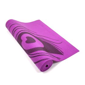 YOGA & PILATES MAT - PRINTS (Option: Peacock Feather - Purple)