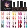 Limegirl Gel Nail Polish Kit Pink Glitter Pop Summer 40/24 Colors Semi-Permanent UV Led Gel Varnish Soak Nails